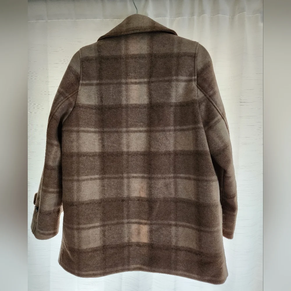 NWT Oversized Plaid Coat - Picture 2 of 6